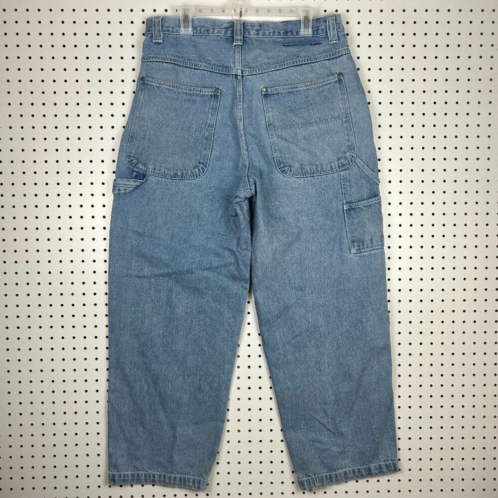 Renegade‎ Carpenter Wide Leg Denim Jeans 34x30 Distressed Y2K Work Skate Baggy